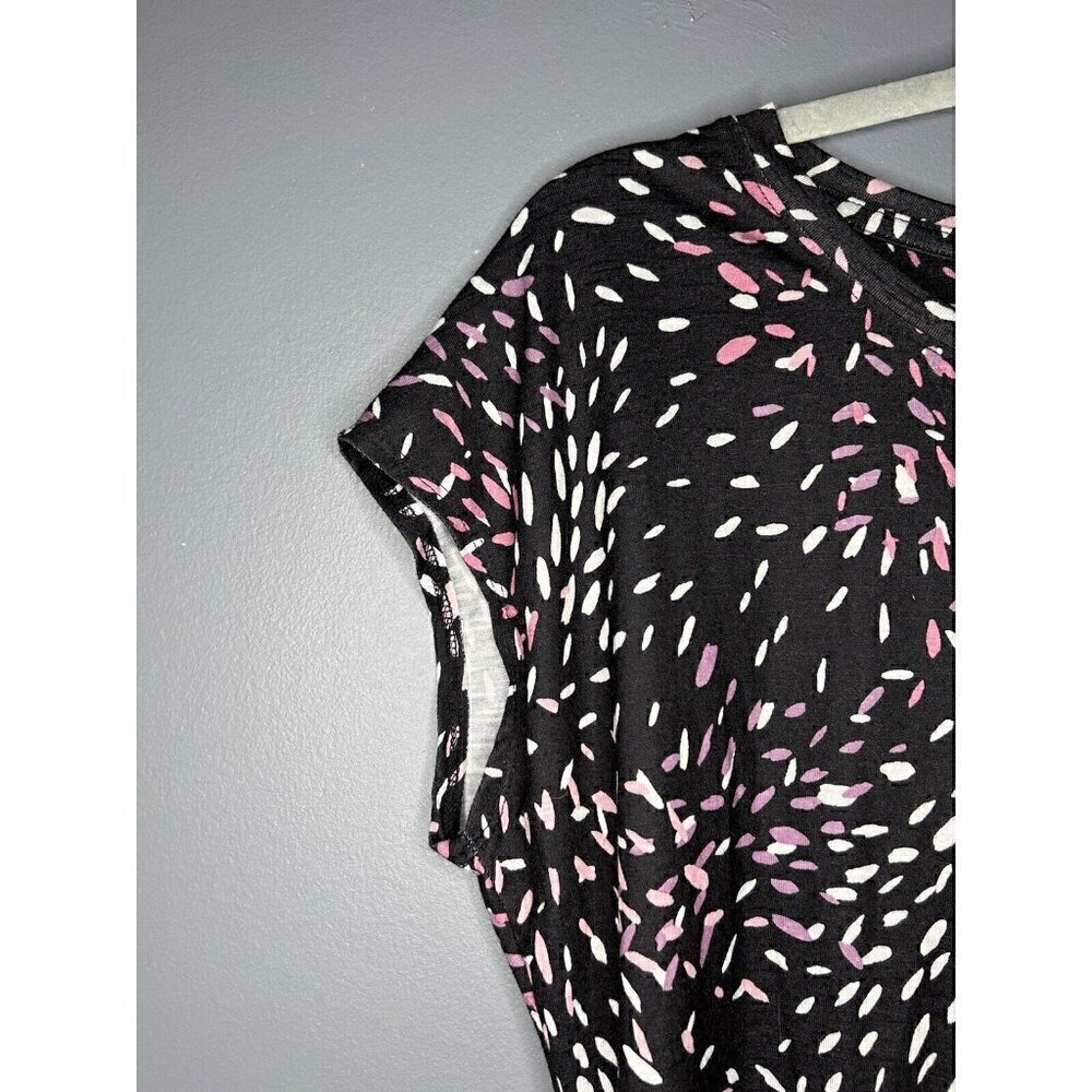 Nicole Miller Short Side Knot Dress Womens Small Dark Navy Modest Classic Pretty - Picture 6 of 12
